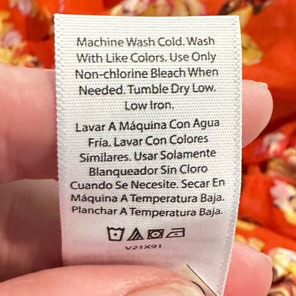 Studio A Floral Swing Dress Peplum Hem Size XXL 20 - Picture 6 of 7